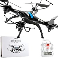 Chipmunkk Quadcopter Drone with Remote Control for Kids, Adults and Flying Beginners. A Perfect Beginner Mini RC Helicopter. Best Drones Toy Air Quad Copter Under 50 Dollars Go Long Pro Live FPV HD.