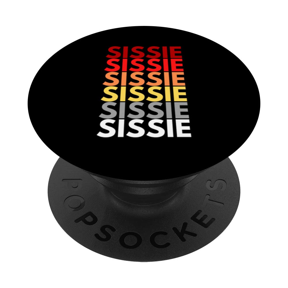Colorful Sissie in English Aunt in English Sissie PopSockets Swappable PopGrip
