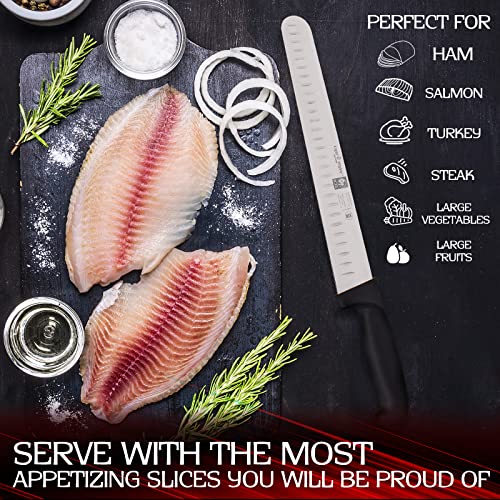 12inch Blade Granton Edge, Turkey, Salmon, ham Slicer, Meat Slicing