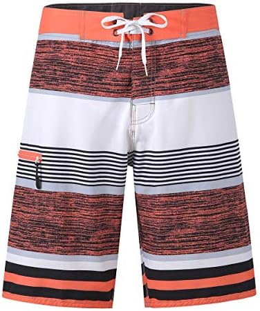 Yaluntalun Men's Swim Trunks Long Quick Dry Beach Board Shorts with Mesh Lining Beachwear