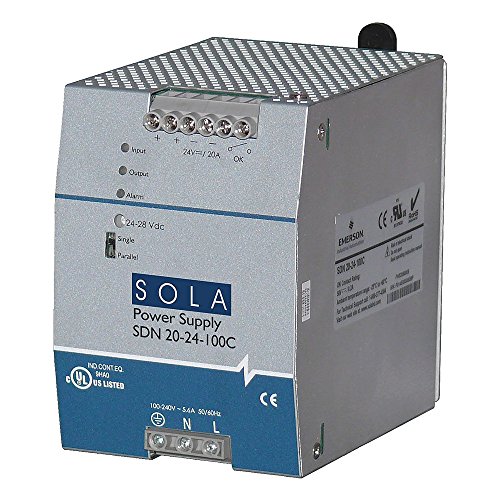 Sola/Hevi-Duty SDN20-24-100C DC Power Supply, 24 VDC, 20 Amp, 60 Hz