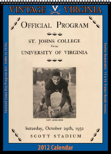 Virginia Cavaliers 2012 Vintage Football Calendar by 