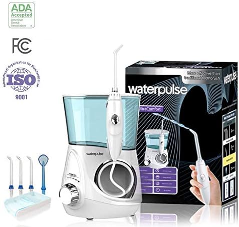 Water flosser Dental Floss Plaque Remover for Teeth with 12 Water Pressure Settings & Large 700ml Water Tank -5 Dental Tools Included for Dental Cleaning Oral irrigator FDA Approved