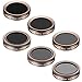 Neewer 6 Pieces Lens Filter Kit for DJI Phantom 4 Pro, Multi-Coated, High Definition Glass and Aluminum Alloy Frame Includes: ND4/PL, ND8/PL, ND16/PL, ND8, ND16, and ND32 (Gold)