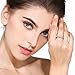 Serend 18k Gold Plated White Cubic Zirconia CZ Band Bow Ring Fashion Women Jewelry, Gifts for Anniversary, Valentine's Day