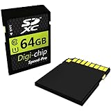 Digi-Chip 64GB CLASS 10 SDXC Memory Card for Nikon D800, D800E, D3200, D600, D5200, D7100, D750, D610, D5300, DF, D3300 and D5100 Digital Camera