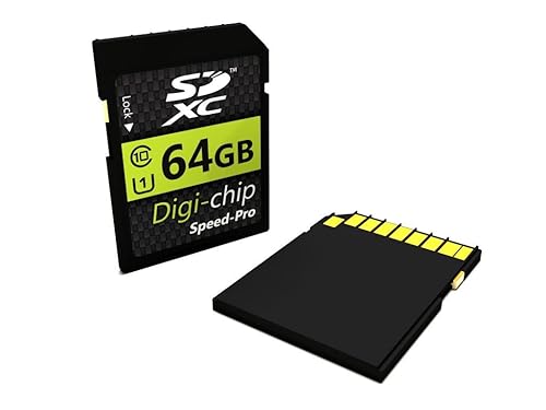 Digi-Chip 64GB Class 10 SDXC Memory Card for Nikon Coolpix L26, L810, L610,  L820, L28, L320, L830, P310, P510, P7700, P520, P7800, P330, S31, AW110
