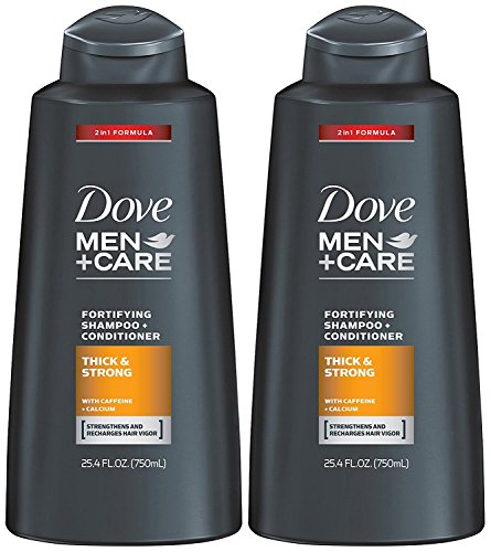Dove Men+Care 2 in 1 Fortifying Shampoo and Conditioner, Thick and Strong 25.4 Ounce (Pack of 2) Dove Men+Care 2 in 1 Fortifying Shampoo and Conditioner, Thick and Strong 25.4 Ounce (Pack of 2)