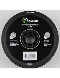 amz3d 1,75 mm), color gris, filamento de impresora ABS 3D   1 kg Carrete (2.2 libras)   Precisión dimensional +   0,03 mm