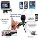 BluQbt Lavalier Lapel iPhone Microphone - Professional High Audio Quality Clip On Lav Mic for YouTube Camera Vlogging with 118