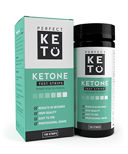Perfect Keto Ketone Testing Strips for Ketosis and the Ketogenic Diet, 100 Strips