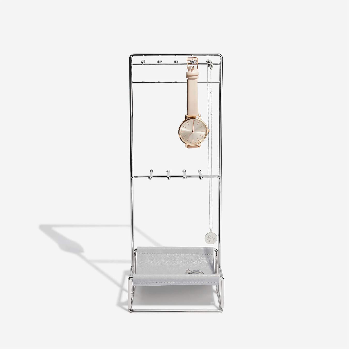 Stackers Chrome & Grey Scoop Jewellery Stand