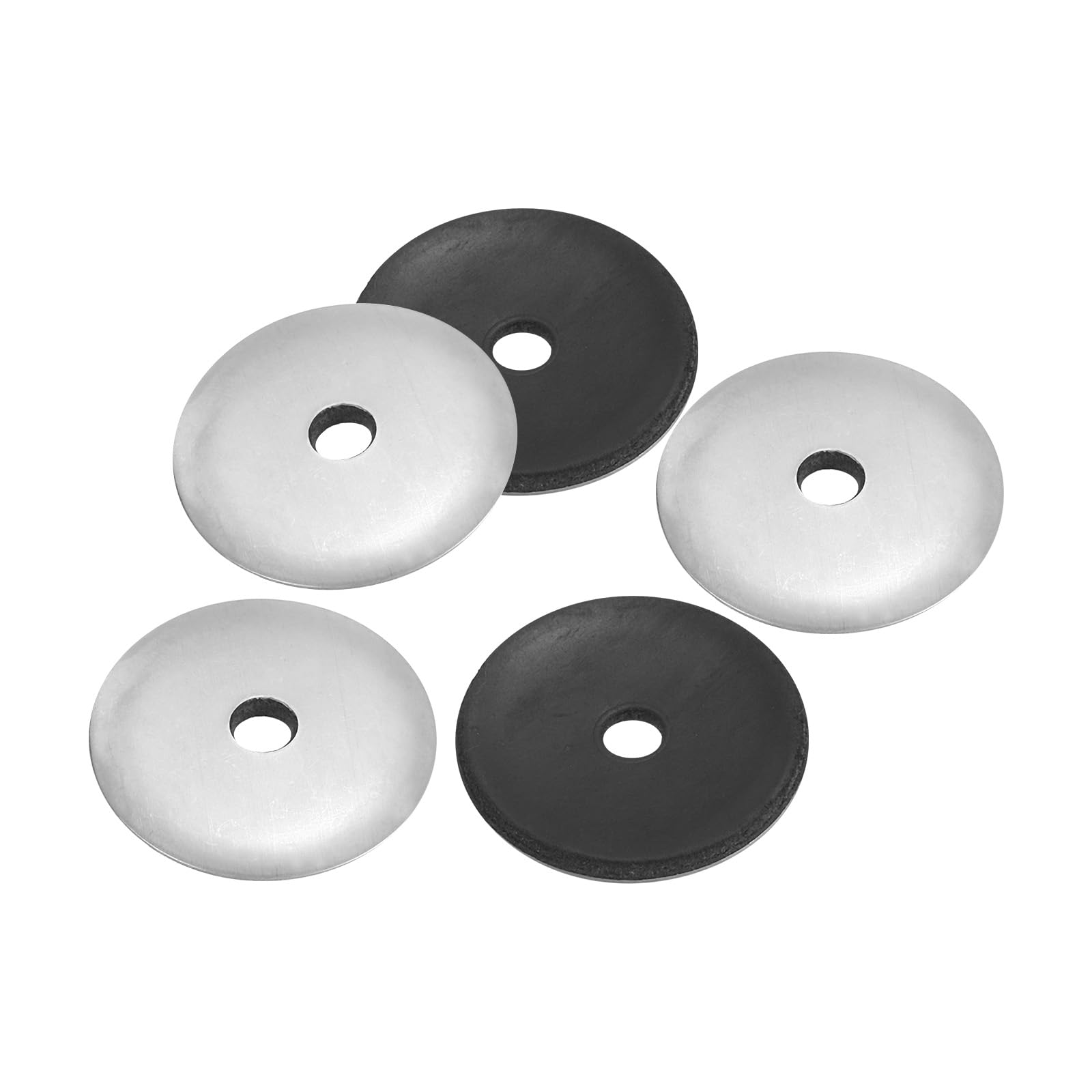 PATIKIL 304 Stainless Steel EPDM Bonded Sealing Washers, 30 Pieces 7/32"x1 1/6" Neoprene Rubber Washers Bonded Sealing Gasket for Marine Roof Bolt Supply (#12)