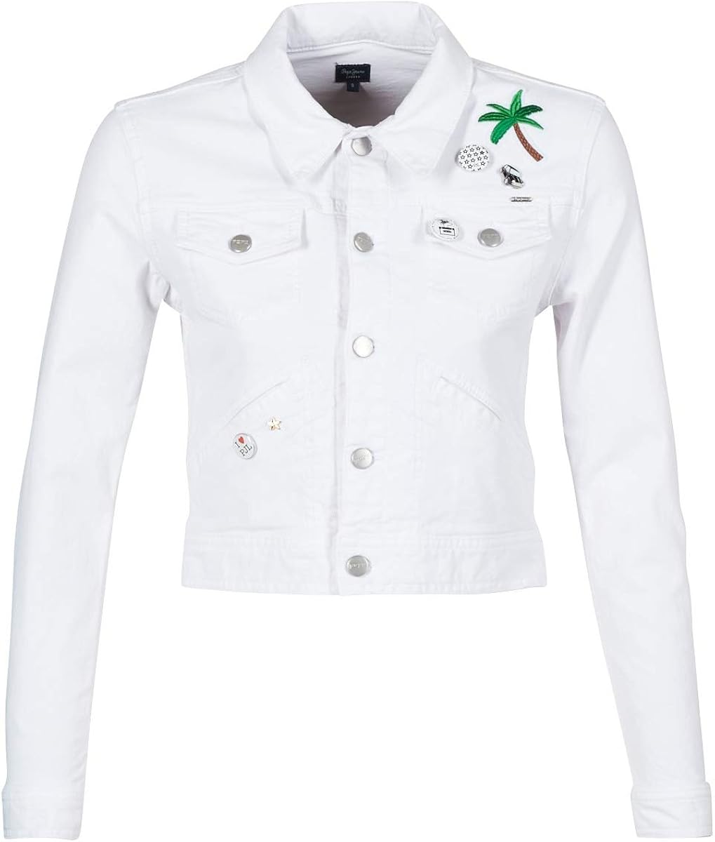 pepe jeans white jacket