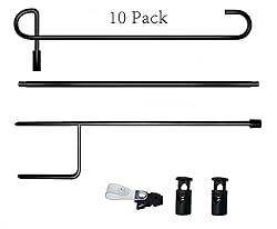 Akeydeco Garden Flag Pole Stand Holder, 10 Pack