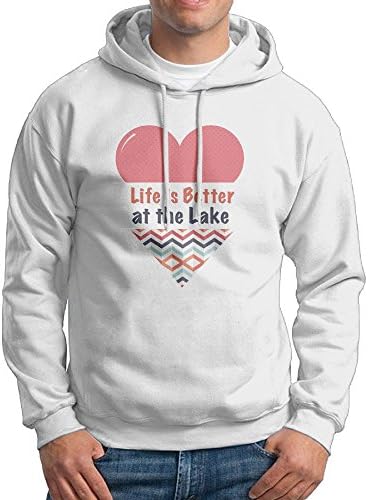 DASFDE Life Is Better At The Lake Print Man's Outwear Fashiongraphic Hoodies Casual Clothing
