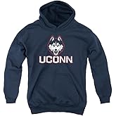 LOGOVISION University of Connecticut Official Distressed Primary Logo Youth Kids Boy/Girls Pull-Over Hoodie