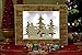 Traditional Wooden Christmas Countdown Advent Calendar | Santa with Reindeer & Trees | Solid Wood Construction | Festive Holiday Decoration