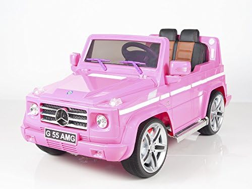 Newest Exclusive Licensed Mercedes Benz G55 AMG SUV 12v Remote Control Ride on Electric Toy Car for Kids,Music, Lights, Keys, MP3 by KidsVipOnline