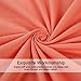 TASTELIFE 105 GSM Deep Pocket Bed Sheet Set Brushed Hypoallergenic Microfiber 1800 Bedding Sheets(Coral,Queen)