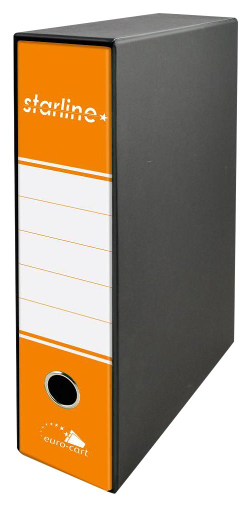 Euro-cart RLP8BLU Lever Arch File Formato b. 28,5 x h. 34,3 x dorso 8 cm Arancio