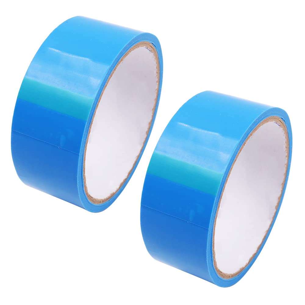 ANCLLO 2 Pcs Super High Tensile Bicycle Rim Tape 10m x 35mm Vacuum Inner Tube Sealing Tape Bike Tire Tubeless Rim Strip Protection Cushion Band for Road Bike MTB (Blue)