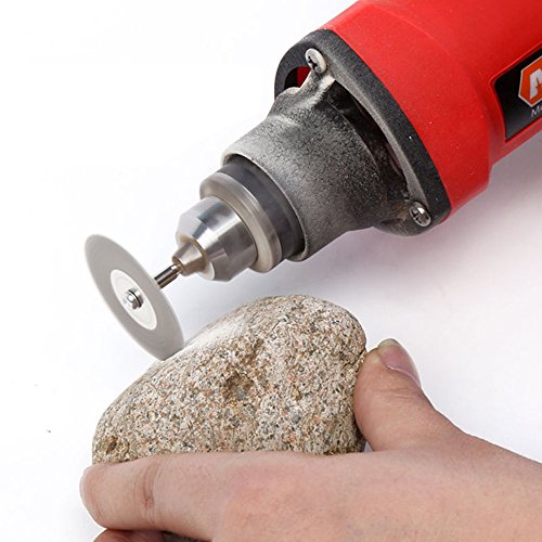 Diamond Cutting Disc, Dayree 10pcs 22mm Mini Cut Off Wheel with Mandrel & Screwdriver for Dremel Rotary Tools Gemstones Glass Cutting Disks