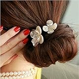 More RM Hair Accessories Fashion Punk Polish Metal Bow Tie Hair Band Cuff Wrap Pony Tail Holder Headband (E)