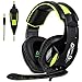 Gaming Headset for Xbox One Controller, PS4, SADES Stereo PC Gaming Headset with Mic, Noise Cancelling Over Ear Gaming Headphones with Soft Memory Earmuffs for Laptop Mac Nintendo Switch Games
