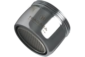 Niagara Conservation - N3210B-PC-T 1.0 GPM Dual Thread Pressure Compensated Bubble Spray California Compliant Faucet Aerators, 6 Pack - Standard Chrome Sink Faucet Aerator with Low Flow Rate