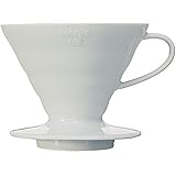 Hario V60 Ceramic Coffee Dripper, Size 02, White