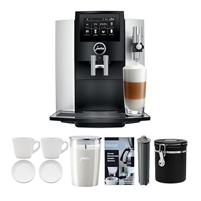 Buy Jura S8 Superautomatic Touchscreen Espresso Machine With Milk Container Bean Canister Filter Descaler Espresso Cups Bundle 7 Items Online In Italy B07yl2l1ql