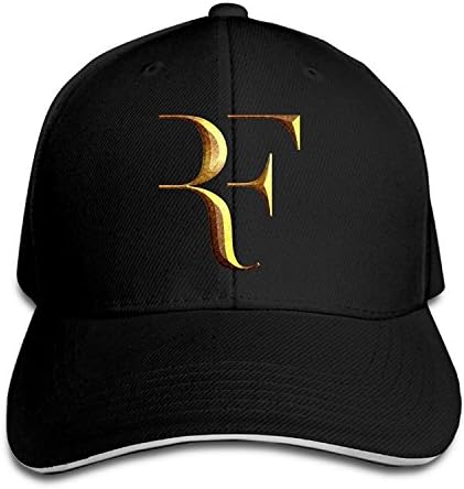 GlyndaHoa Roger Federer Sandwich Baseball Caps for Unisex Adjustable White