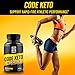 Keto Diet Pills - Fat Burner Weight Loss Supplement for Keto Diet - Boost Energy and Metabolism - Best Ketosis Supplement for Women and Men - Code Keto - 60 Capsules