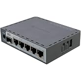 MikroTik hEX S (2025) E60iUGS A compact, affordable wired router featuring a 2.5G SFP port, 5x Gigabit Ethernet, PoE out, USB, and a fast dual-core CPU