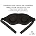 Matymats 3D Sleep Eye Mask for Sleeping Memory Foam Sleeping Mask Eye Bag with Adjustable Head Strap - for Relaxation Spa Meditation Yoga