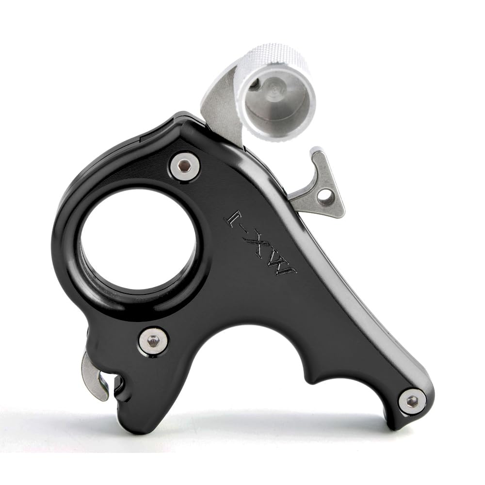 ZSHJG Archery Release Aids 3 Fingers Compound Bow Release Aids Gear Archery Accessory (Black)