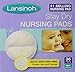 Lansinoh Stay Dry Nursing Pads Medium 36 Each (Pack of 2)