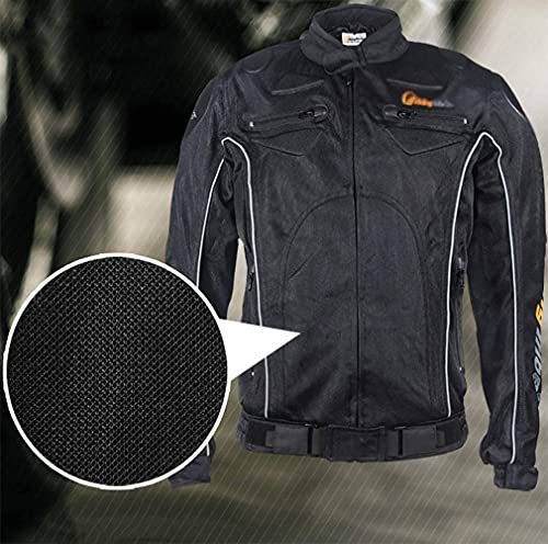 Heren motorrijjas vier seizoenen ademende motorjas - Afbeelding 5