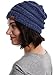 Tough Headwear Womens Winter Hat - Warm Chunky Cable Knit Beanies - Winter Beanie Hats for Women Cold Weather - Beanies Women Blue Melange