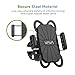 VAVA Phone Holder for Bike, Bicycle Phone Mount Holder with Asymmetric Design for Vast Compatibility from iPhone 5S to 7 Plus, Galaxy, HTC, Huawei, and More, Black
