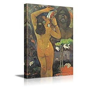 "Moon and The Earth by Paul Gauguin - French Post-Impressionist - Canvas Art Home Art - 12x18 inches