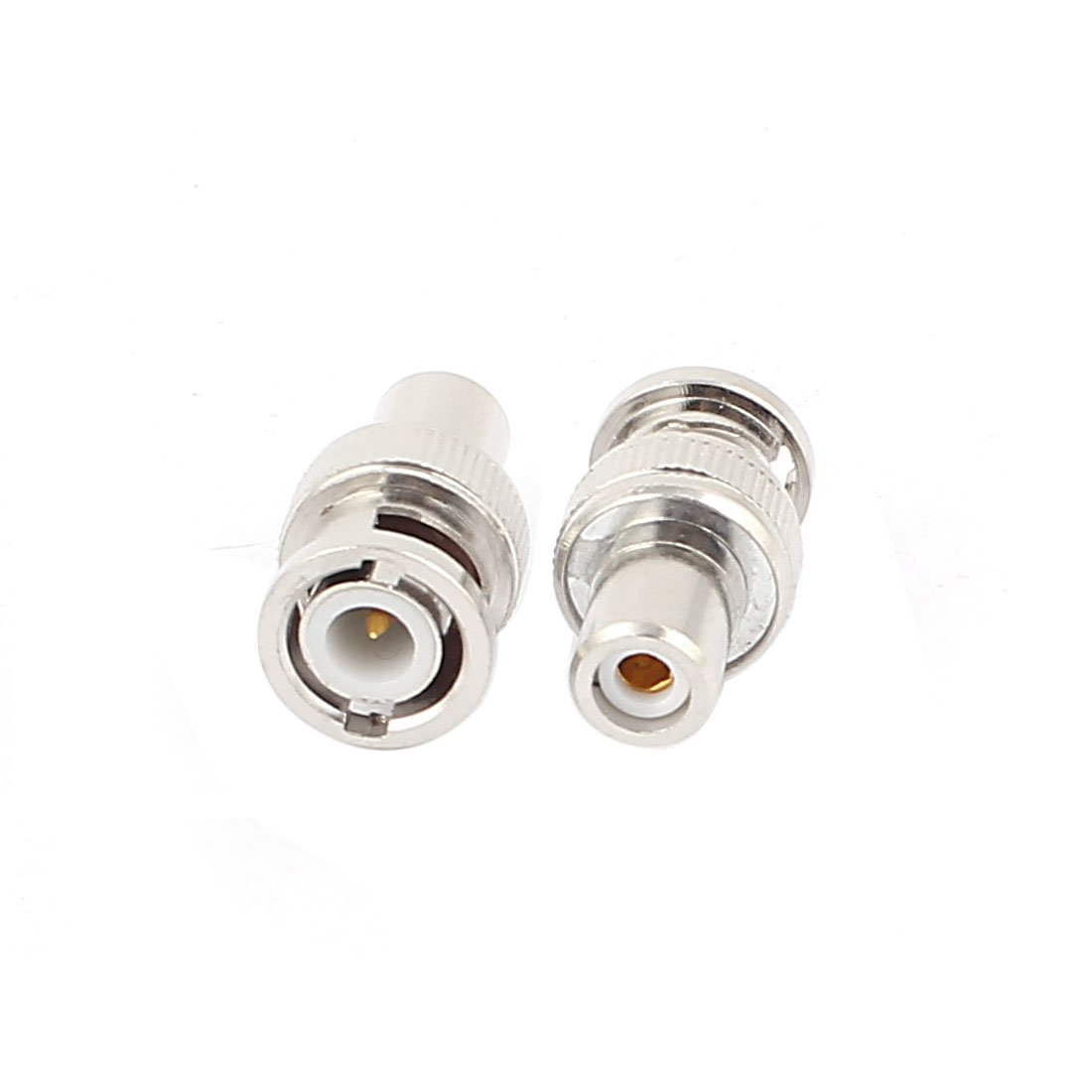 sourcing map 2pcs BNC Male to RCA Female Jack Audio Video Coax Cable Straight Connector Adapter