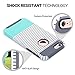 ULAK iPhone 6s Case, iPhone 6 Case, Colorful Series Slim Hybrid Dual Layer Scratch Resistant Back Cover Shock Absorbent TPU Bumper Case for Apple iPhone 6 6s 4.7 inch(Grey+Minimal Mint Stripes)