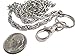 ATLanyards Beautiful Chain Badge Holder - Stainless Steel Id Badge Holder