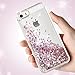 Maxdara Case for iPhone SE 5S 5 Case Glitter Girls Liquid Bling Sparkle Luxury Gifts Pretty Fashion Phone Case for iPhone 5 5S SE (Rosegold)