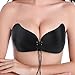 Baabyoo Women's Self Adhesive Bras Invisible Bra Strapless Backless Bra Airy Push up Bra Black C