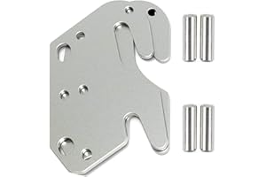 POROHOM 2 PCS Universal Wood Bed Rail Hook Plates for Beds Frame Bracket Headboard Footboard with Pin Replacement Wooden Bed Parts