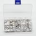 100PCS 10 Words Inspirational Charms Collection, Silver Tone Round Charm Pendants, Vintage Jewelry Supply Lot, C37