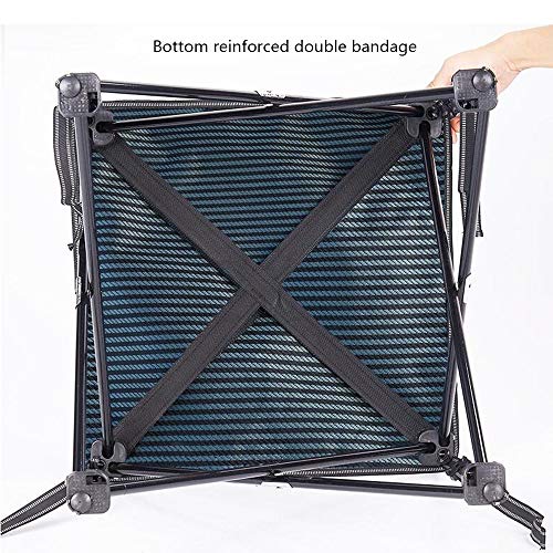 LIFUREN Außenhocker Angelstuhl Falten Tragbar Gepolsterter Hocker Multifunktion Licht Angelsitz (Farbe : Blau) – Bild 7